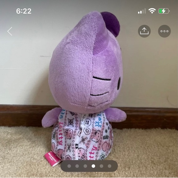 HELLO KITTY PURPLE PLUSH - Picture 4 of 6